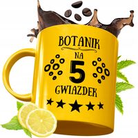 Złoty Kubek Premium Dla Botanika Na Prezent Z Nadrukiem Ze Zdjęciem