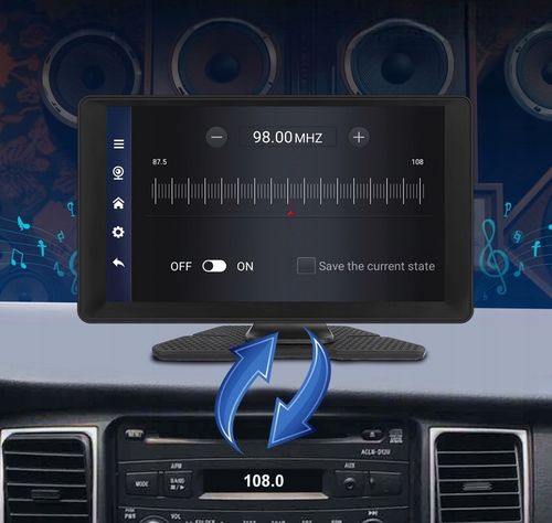 RADIO STACJA MULTIMEDIALNA WIDEOREJESTRATOR CARPLAY ANDROID 2 KAMERY DVR na Arena.pl