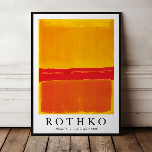 Plakat rothko obrazy plakaty 21x30 cm w czarnej ramie na Arena.pl
