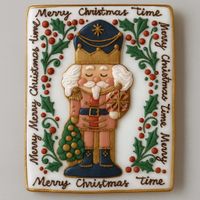 CIASTKO LUKROWANE DZIADEK DO ORZECHÓW NO14 PROSTO ROZ.S RĘCZNIE ROBIONE