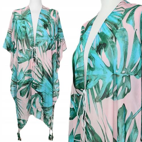 PAREO CHUSTA PLAŻOWA FRĘDZLE TUNIKA MODNE WZORY na Arena.pl