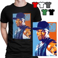 KOSZULKA T-SHIRT MĘSKI WZORY DO WYBORU - 50CENT RAPER HIP HOP - S