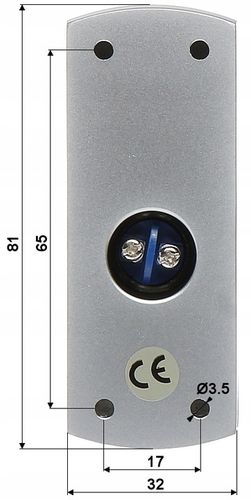 PRZYCISK EXIT FURTKA BRAMA WYJŚCIE NATYNKOWY LED na Arena.pl