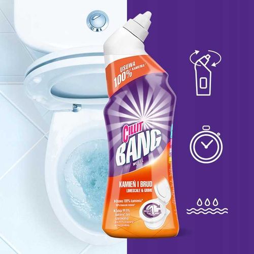 cillit bang żel do toalet - kamień i rdza 750ml na Arena.pl