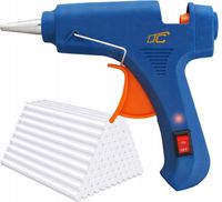 PRECYZYJNY PISTOLET DO KLEJENIA NA GORĄCO KLEJARKA + ZESTAW 60 LASEK