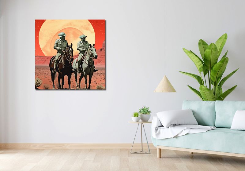 Obraz 90x90cm Patrol Kosmiczny zdjęcie 2
