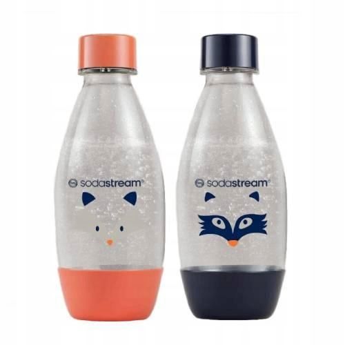 SodaStream Butelki na wodę Fuse Little Heroes koralowa i niebieska, 2x500ml na Arena.pl