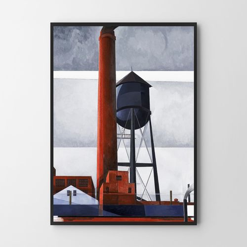 Plakat abstrakcja charles demuth fabryka 50x70 cm na Arena.pl