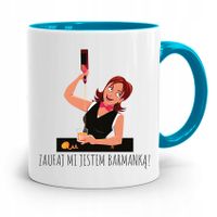 Kubek Błękitny Dla Barmana Zaufaj Mi Jestem Z Nadrukiem Ze Zdjęciem