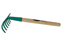 TUCHMET Grabie 6 zębowe z trzonkiem 28 cm