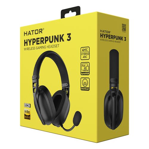 Słuchawki HATOR Hyperpunk 3 Wireless (czarne) na Arena.pl