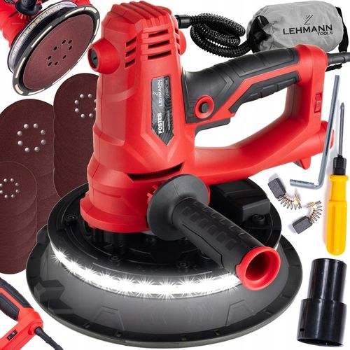 SZLIFIERKA DO GIPSU GŁADZI TYNKÓW TYNKU LED PRO Z ODSYSANIEM PYŁU na Arena.pl