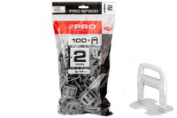 system poziomujący pro-sp800 2mm klipsy 100szt worek