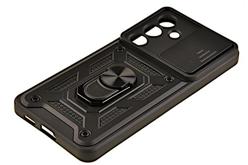 Pancerne etui Armor z osłoną aparatów do Samsung Galaxy S25 FE czarny na Arena.pl