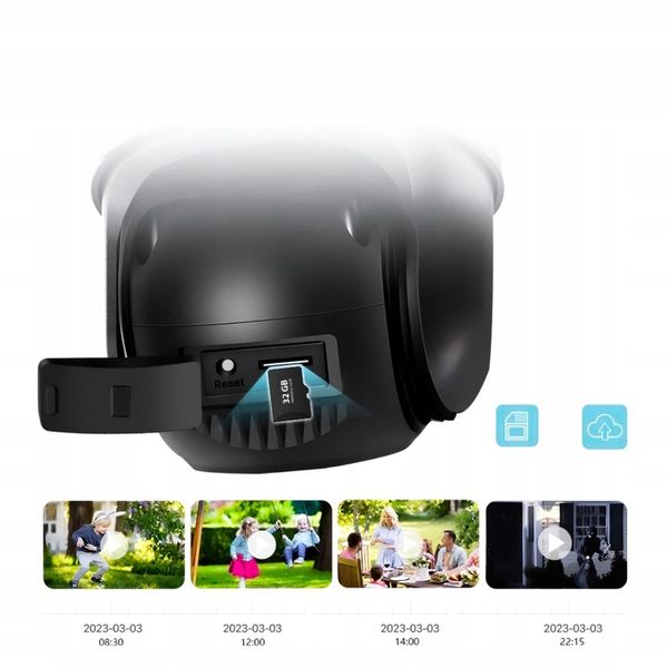 Kamera Zewnętrzna WiFi Obrotowa Podwójna Dwa Obiektywy 2x3MP zdjęcie 11