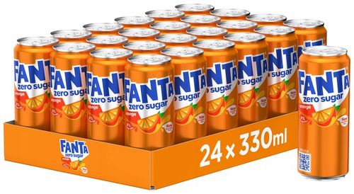 Fanta Zero Napój gazowany 330ml x24 Zestaw na Arena.pl