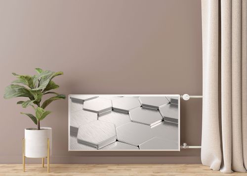 Mata MAGNETYCZNA Kaloryfera Heksagony Nowoczesny Wzór 3D 90cm x 60cm na Arena.pl