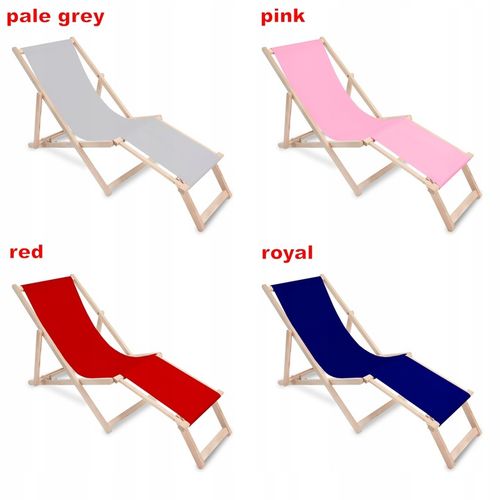 Leżak Drewniany z Podnóżkiem na Balkon Taras Ogród Plażę Nadruk Wzory Mix na Arena.pl