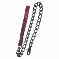 calexotics scandal pasek z metalowym łańcuchem 81,25 cm czerwono-czarny