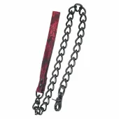 calexotics scandal pasek z metalowym łańcuchem 81,25 cm czerwono-czarny