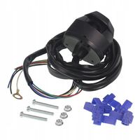 WIĄZKA ELEKTRYCZNA HAKA 7 PIN UNIWERSALNA GNIAZDO 7pin + PRZEWÓD 1.5m