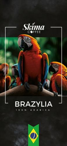 Kawa ziarnista 1kg BRAZYLIA 100% ARABICA Świeżo Palona do ekspresu + GRATIS na Arena.pl