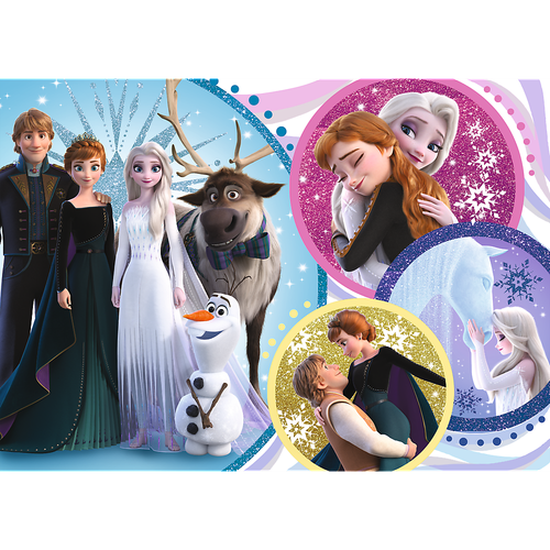 Puzzle100 Glitter W Blasku Miłości /Frozen2  14817 na Arena.pl