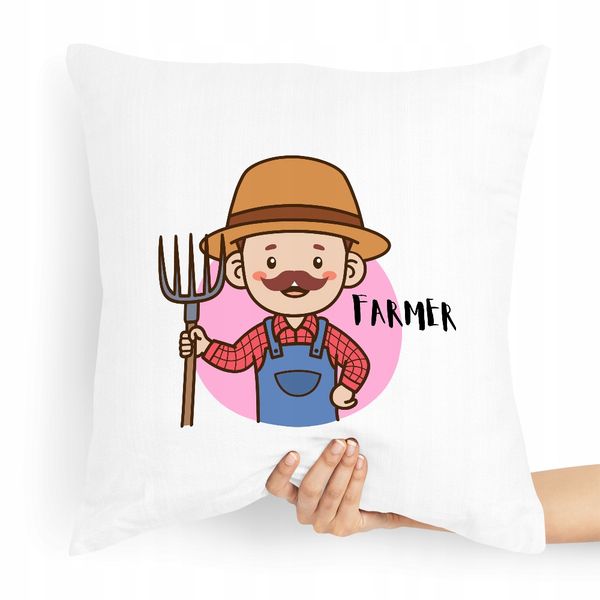 Poduszka Prezent Idealny Dla Rolnika Farmer Z Nadrukiem Ze Zdjęciem zdjęcie 1