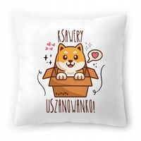 Poduszka Dla Ksawerego Na Urodziny Ze Zdjęciem Na Prezent Biała 40X40 Cm