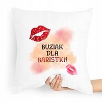 Prezent Poduszka Dla Baristy Buziak Dla Baristka Z Nadrukiem Ze Zdjęciem