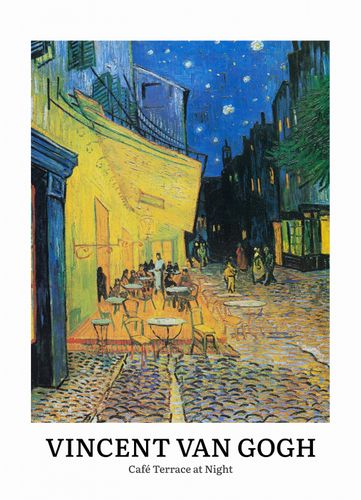 Plakat 13x18cm Design Cafe Terrace, Van Gogh Vintage do Salonu na Arena.pl