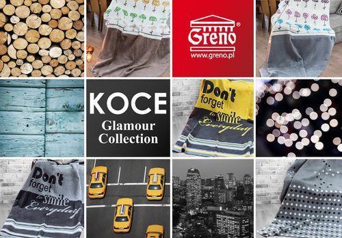 Koc Glamour Simple Stalowy 150x200 Greno na Arena.pl