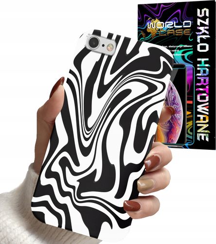 ETUI DO IPHONE 6 PLUS - ABSTRAKCJA ZEBRA MODNE WZORY DLA KOBIET +SZKŁO na Arena.pl