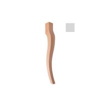 Noga drewniana do mebli stołów krzeseł CABRIOLE F990073 Kolor pokrycia - Buk, Długość / Wysokość - 44 cm, Materiał - Drewno