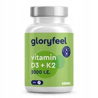 WITAMINA D3 + K2 2000 j.m. WSPARCIE ODPORNOŚCIOWE gloryfeel