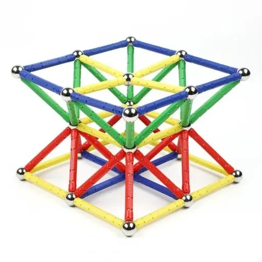 KLOCKI MAGNETYCZNE KULKI SŁUPKI ZESTAW XXL 250el. zdjęcie 6