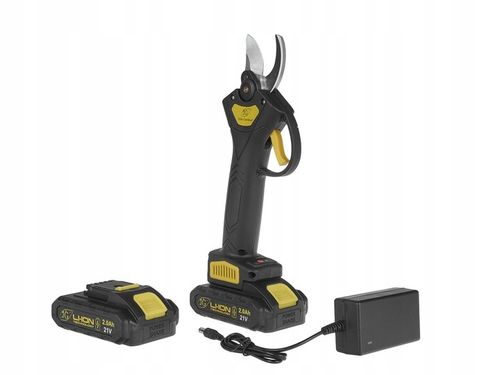 AKUMULATOROWY SEKATOR OGRODOWY RĘCZNE NOŻYCE ELEKTRYCZNE 21V 2X 2000mAh na Arena.pl