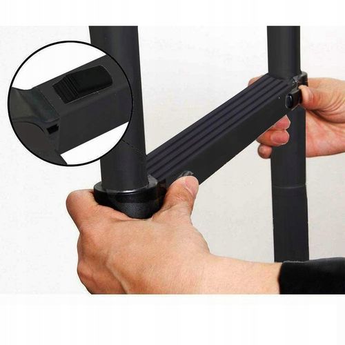 6,2 m Składana TELESKOPOWA DRABINA z wolnym hakiem na Arena.pl