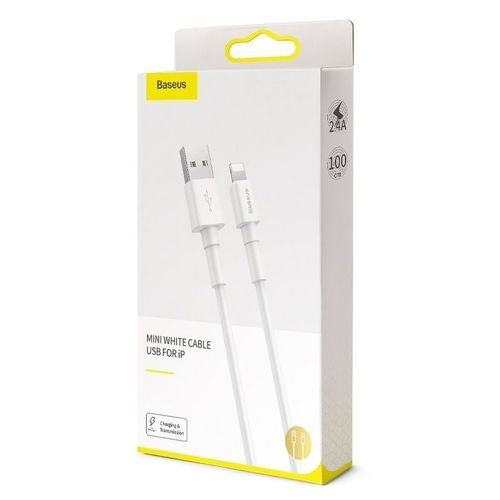 Kabel USB Lightning Baseus Mini 2.4A 1m (biały) na Arena.pl