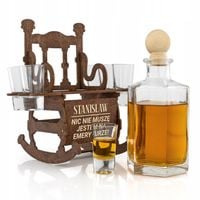 Karafka Fotel Bujany z Grawerem na Emeryturę Prezent dla Emeryta