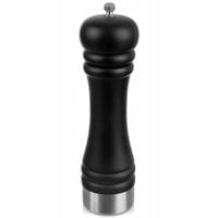 2X Młynek DREWNIANY do mielenia przypraw pieprzu soli czarny 21,5 cm