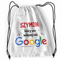 Plecak Dla Szymona Sportowy Szkolny Worek Torba Z Nadrukiem Ze Zdjęciem