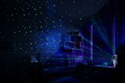 PROJEKTOR GWIAZD RZUTNIK LED LAMPKA NOCNA ASTRONAUTA DLA DZIECI NA PREZENT na Arena.pl