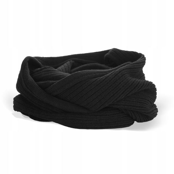 KOMPLET ZIMOWY CZAPKA U3 + KOMIN T2 - CZARNY zdjęcie 3