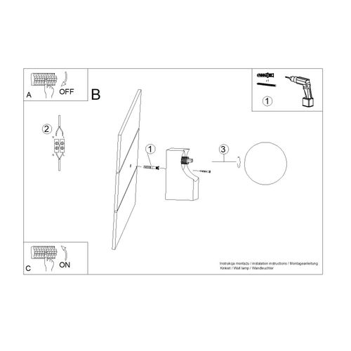 Kinkiet BULBO naturalne drewno na Arena.pl
