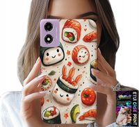 ETUI DO MOTOROLA MOTO E14 - SŁODKIE UŚMIECHNIĘTE SUSHI OBUDOWA CASE