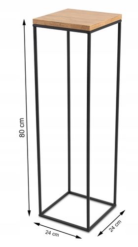 Kwietnik stojący 80 cm BasicLoft nowoczesny loft na Arena.pl