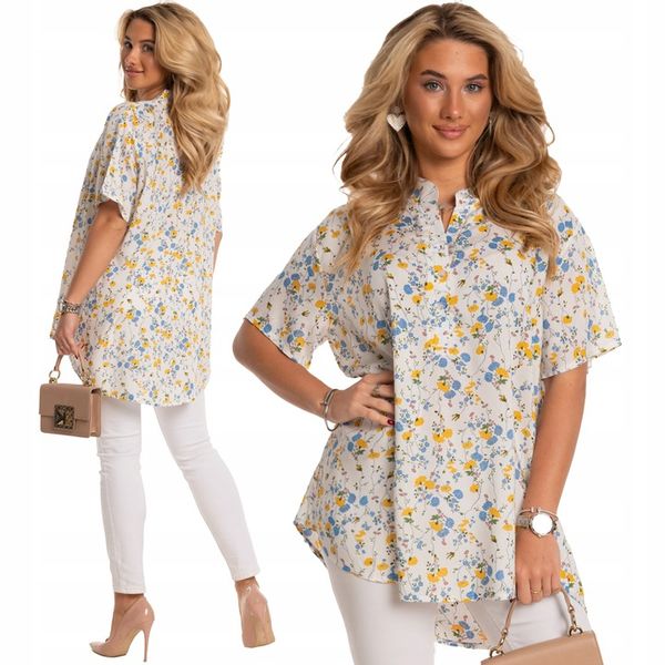 Świetna Wygodna Kobieca BLUZKA Koszula Plus Size Dużo Rozmiarów Kolorów zdjęcie 1