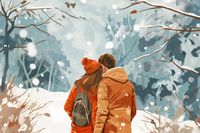 Plakat 45x30cm Razem w Śniegu