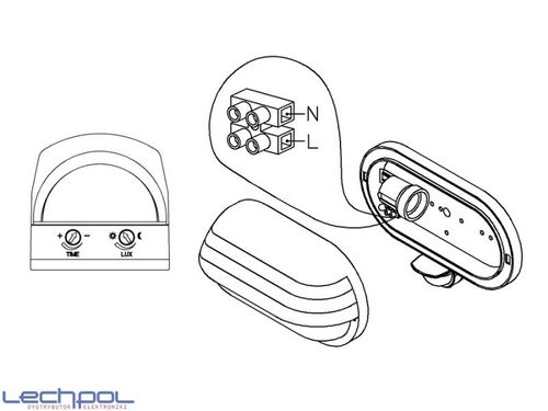 URZ0803 Oprawa cienna z czujnikiem PIR 60W 180s na Arena.pl